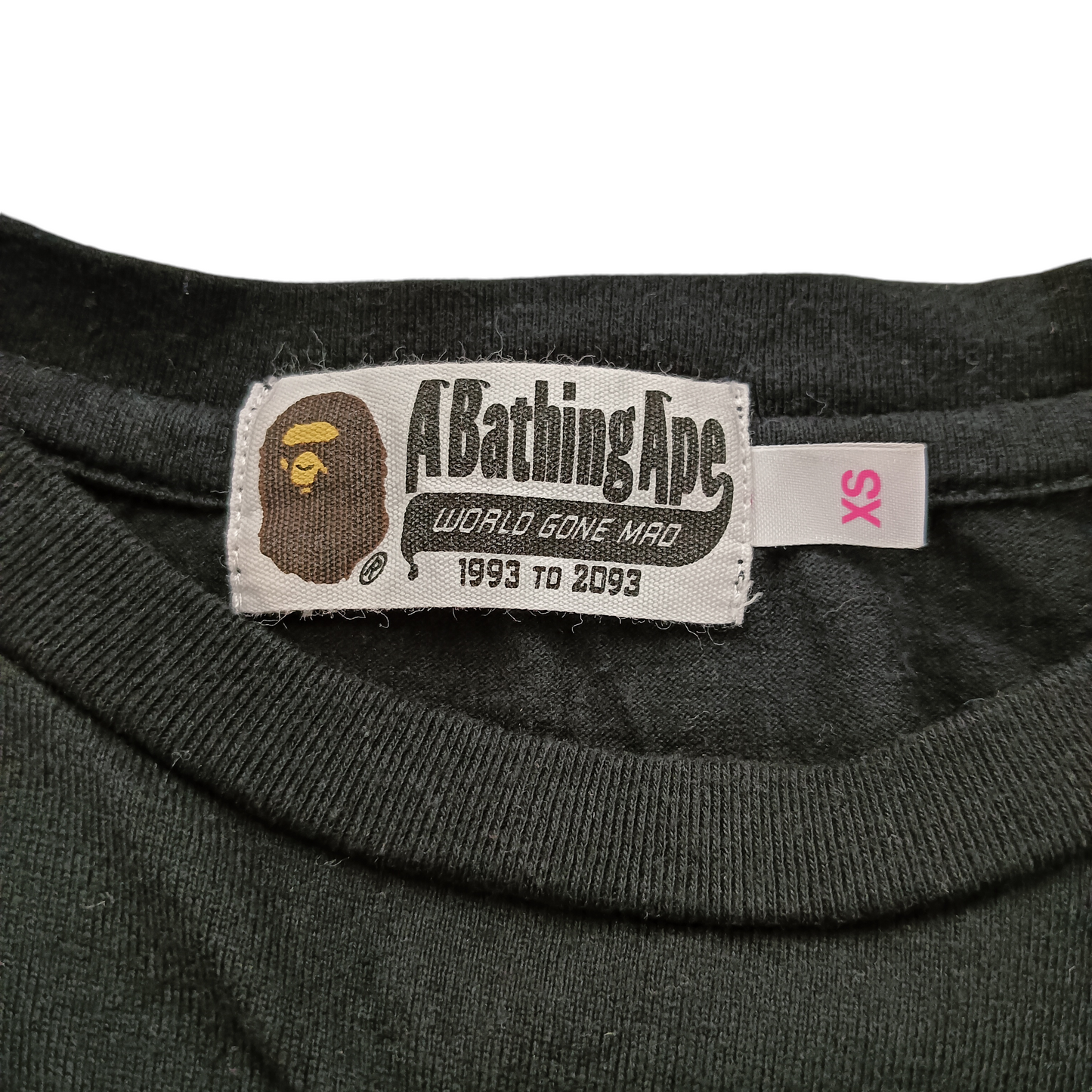 A BATHING APE CUT AND SEWN XS BLACK