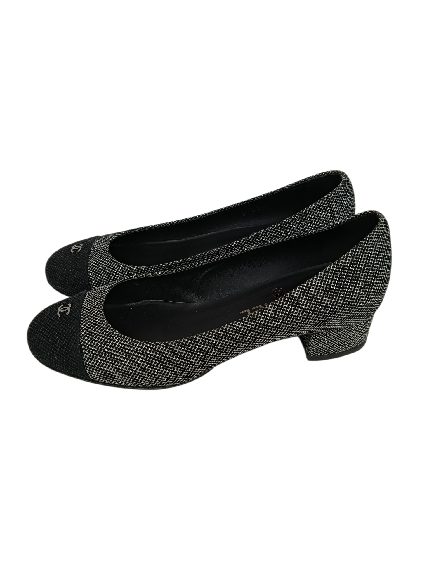 CHANEL Pumps 36C Gray G28429