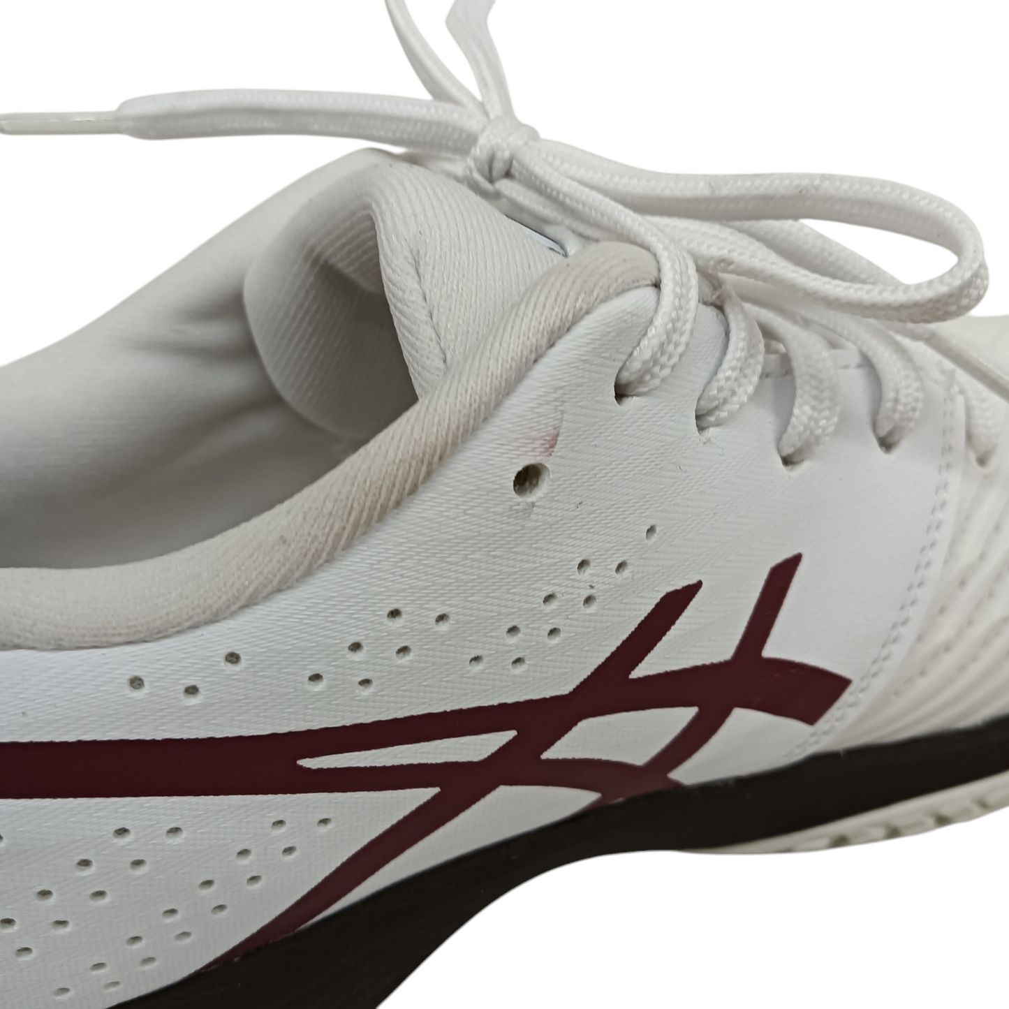 ASICS Sneaker Size 42.5 1041A300 Mens White/Burgundy Rank (B) Stain