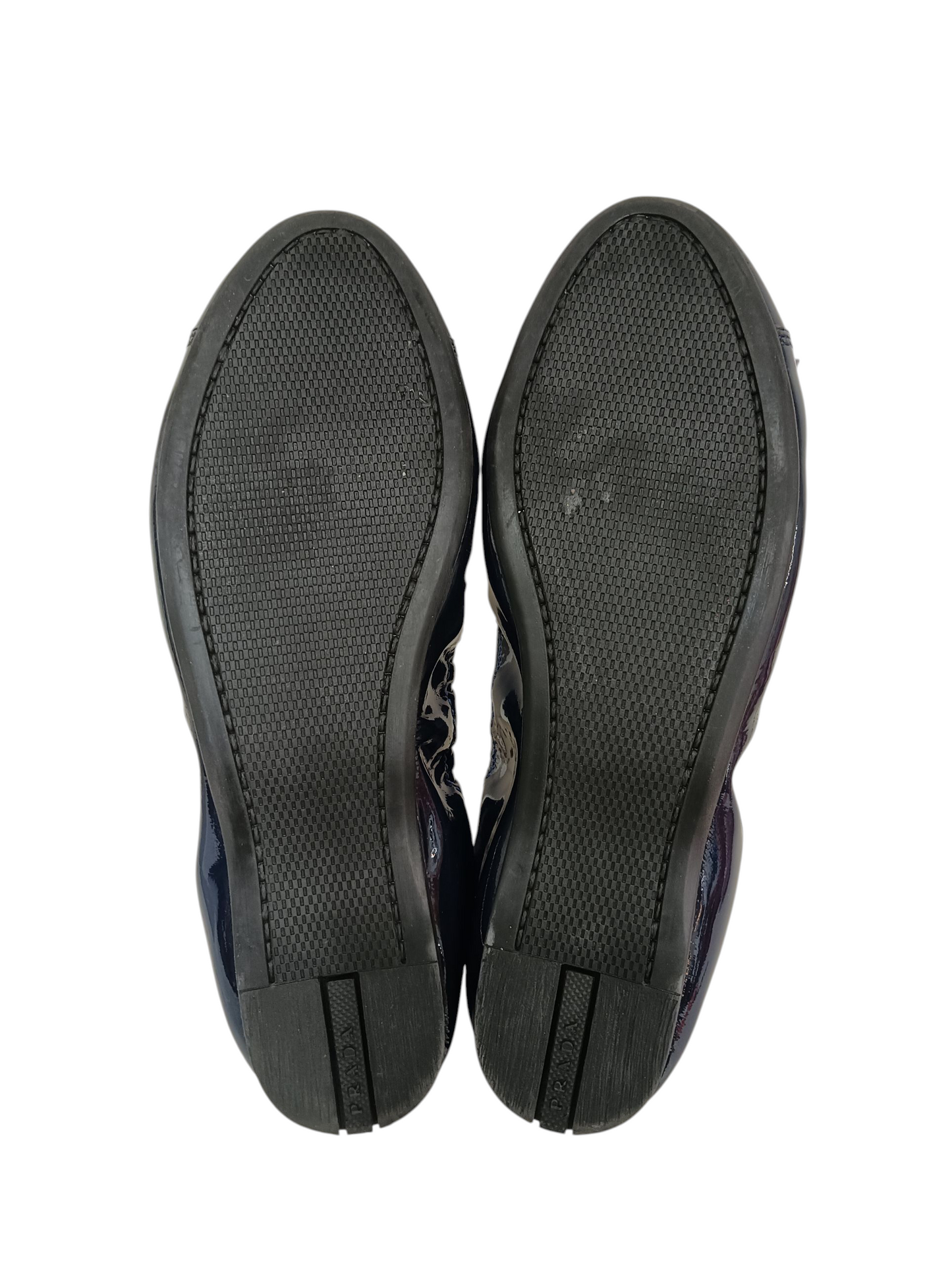 PRADA Shoes Size 37 Lady's Navy Damage 1F421F