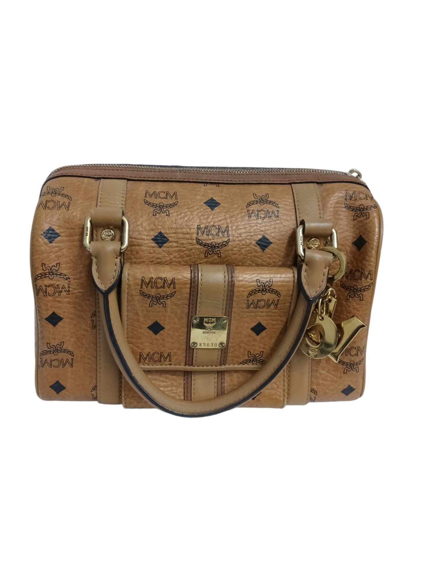 MCM HANDBAG BROWN MWBOAVI51C001 RANK(B)