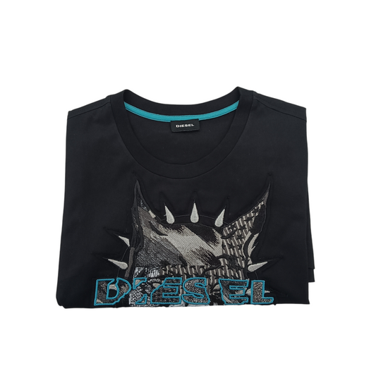 DIESEL T-shirt SIZE M Lady's Black
