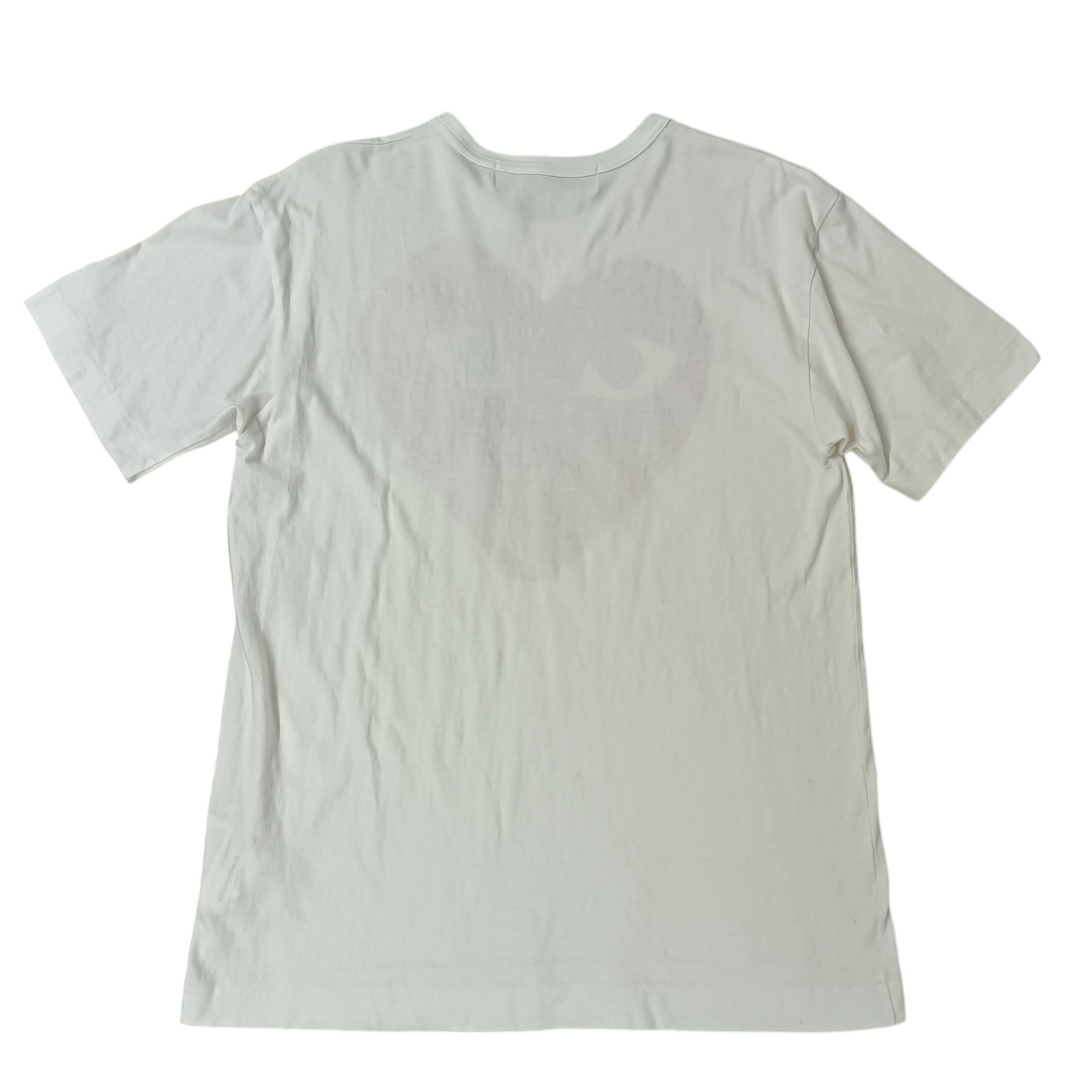 PLAY COMME DES GARCONS T-shirt SIZE M Lady's White ZA-T026
