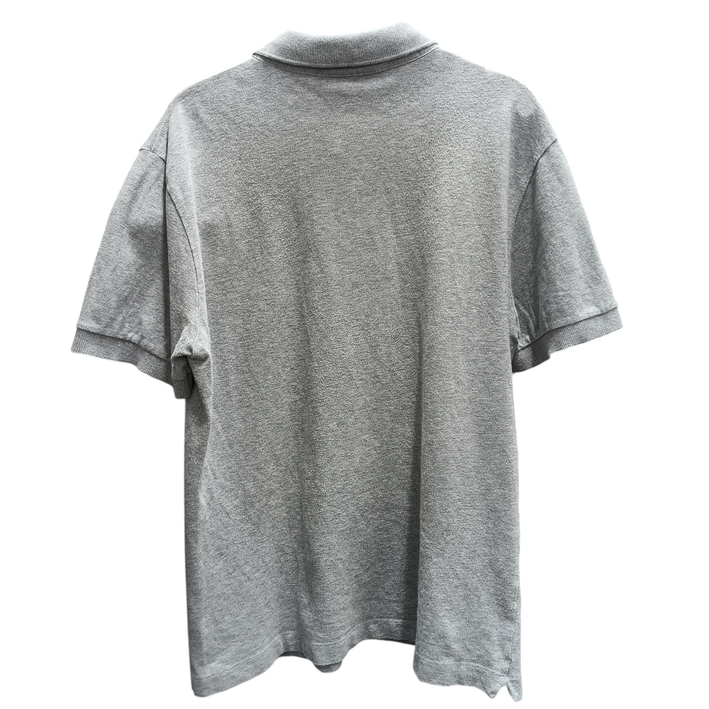 LACOSTE Polo Shirt Size S Men Light Gray(Gray Logo)