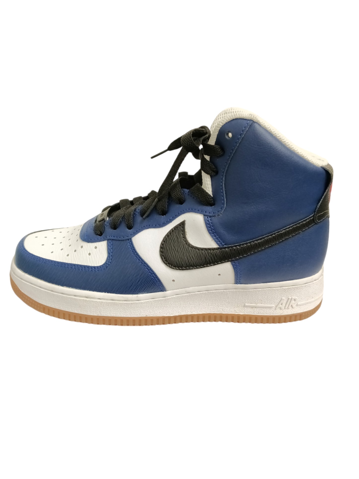 NIKE HIGH CUT SNEAKERS MENS NAVY/WHITE AQ3771-994 SIZE 40.5 RANK(B)