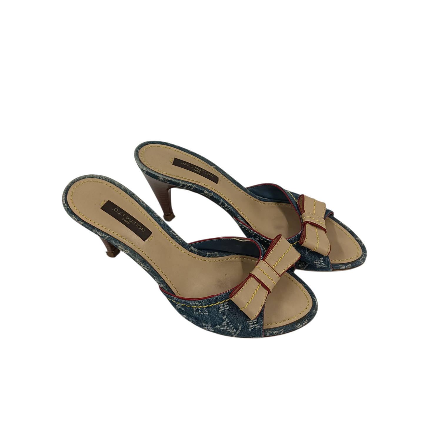 LOUIS VUITTON Pumps NQ0086 Blue Stain