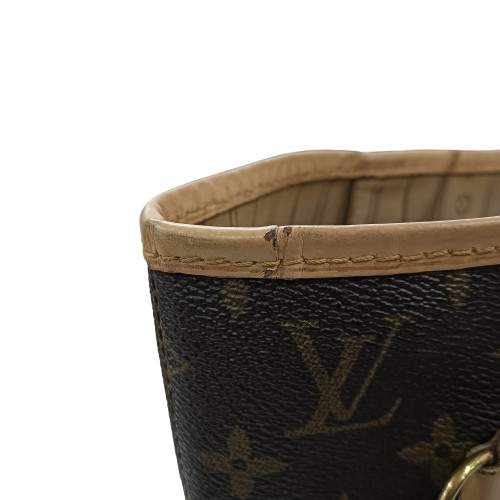 LOUIS VUITTON Shoulder Bag Monogram M46987 Brown **Stain/Damage CA0038 Neverfull MM **Without Smelly
