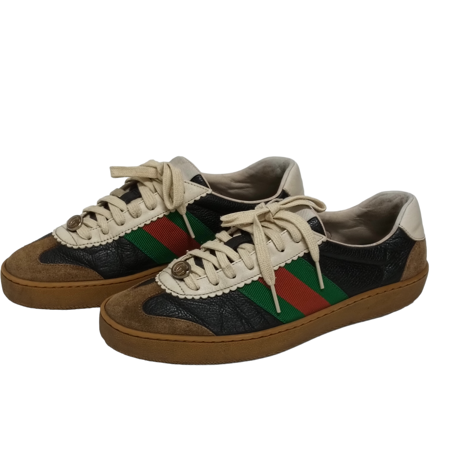 GUCCI Sneaker Unisex Black/Brown Size 39.5