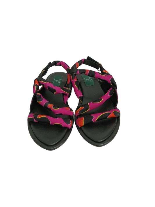 PUCCI SANDAL LADY'S BLACK/PINK RANK(A)