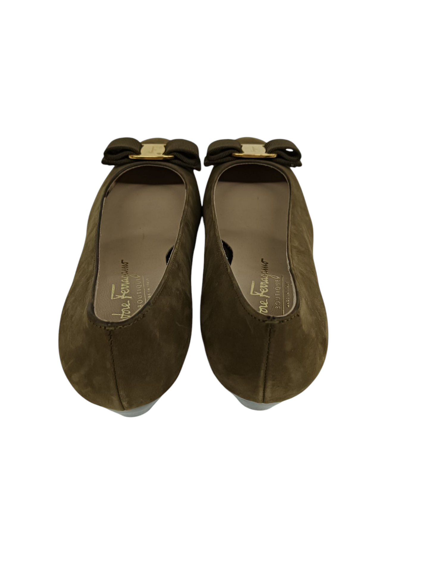 Ferragamo Pumps 6.5 Lady's Olive