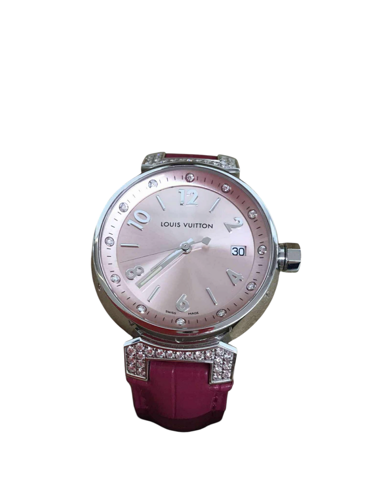 LOUIS VUITTON Wrist Watch Q13MY Leather
