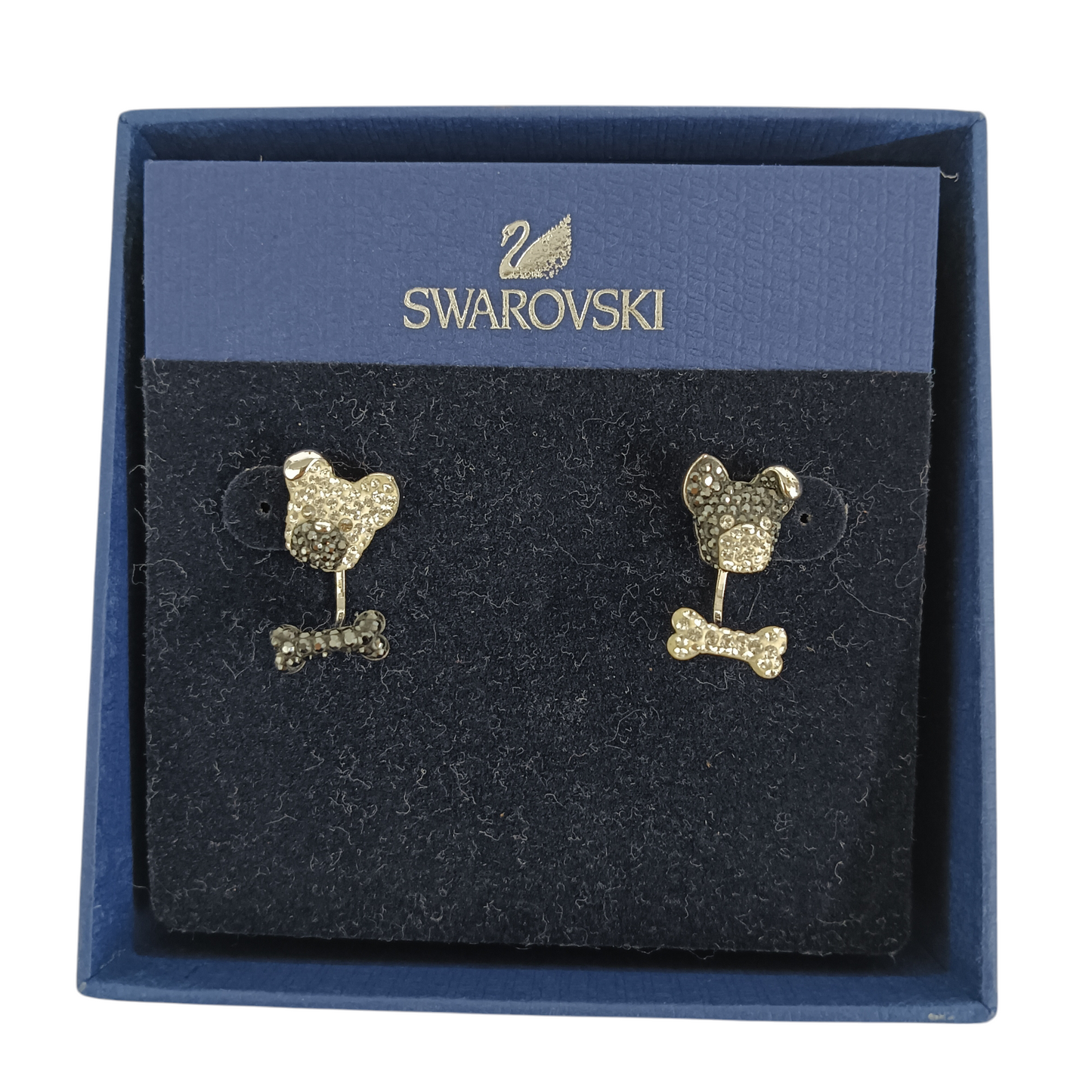 EARRING SWAROVSKI RANK (B) LN DOGGIES
