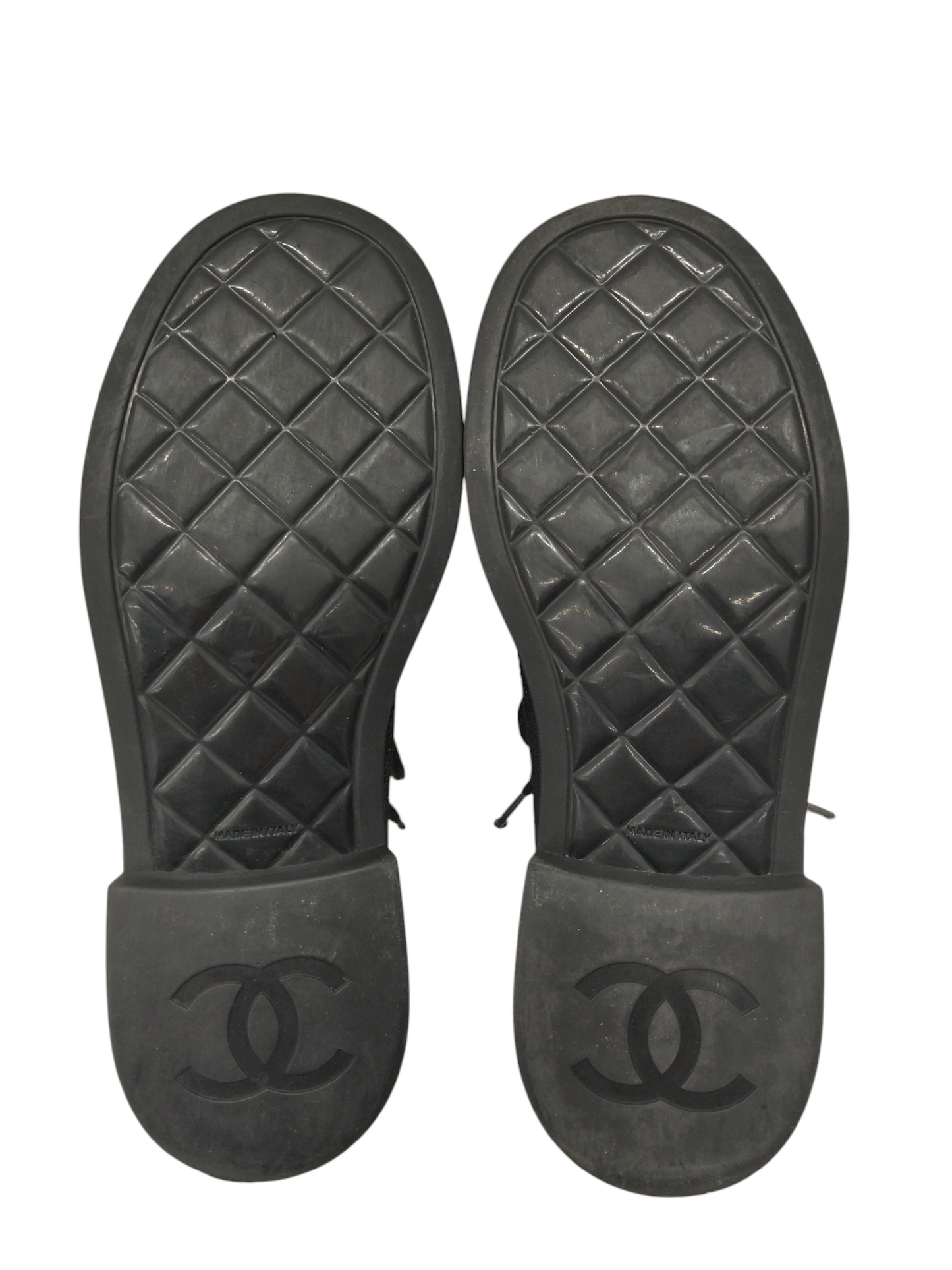 CHANEL SNEAKER LADY SIZE 36 WHITE/BLACK G38081 RANK (B)