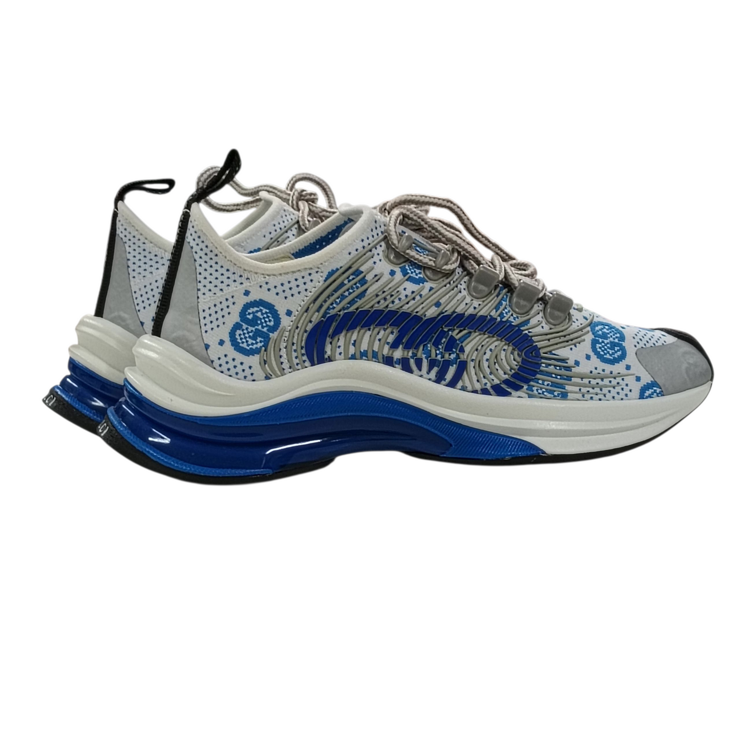 GUCCI Sneaker Lady's Size 35.5 White/Blue 680903