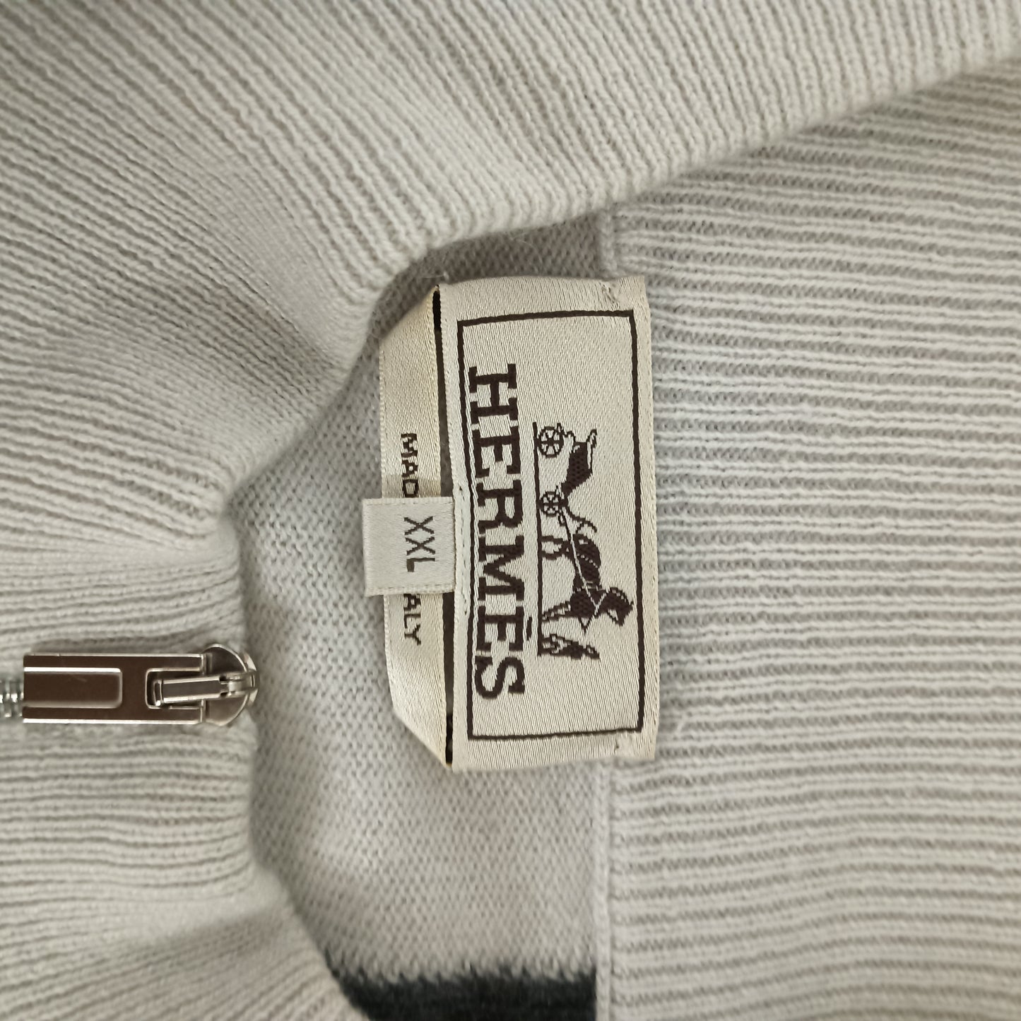 HERMES Knitwear MENS Gray Cashmere100%/Pills