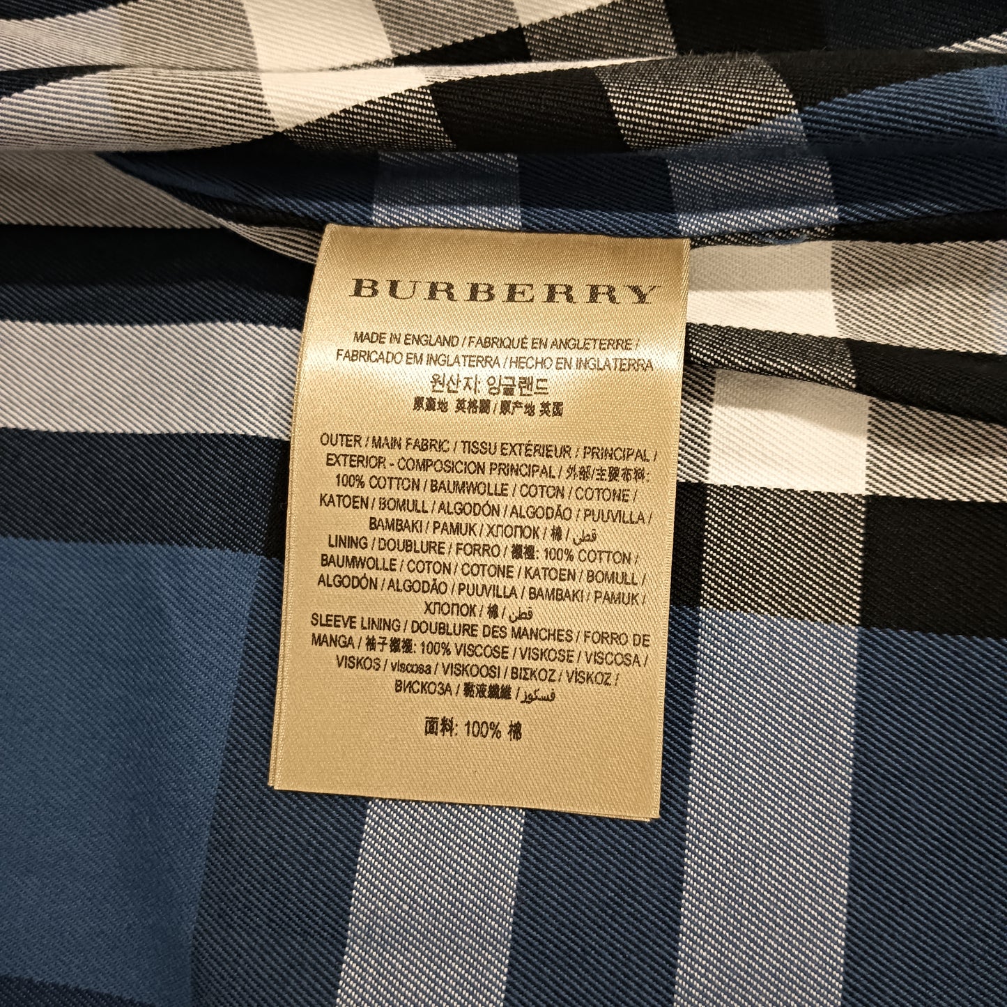 BURBERRY Coat 38 Lady's Blue
