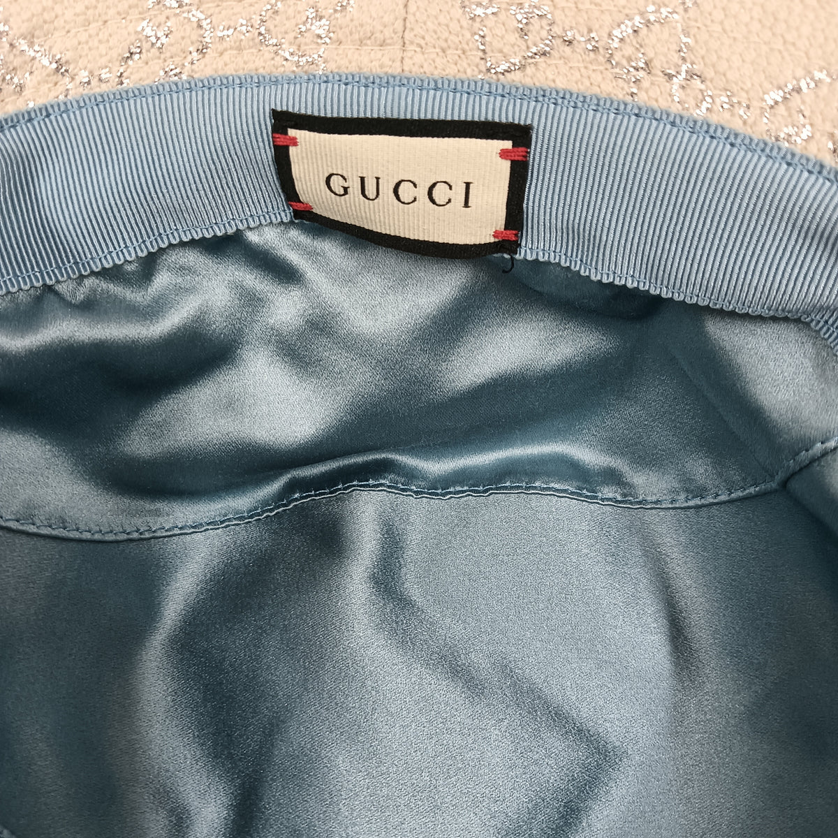 GUCCI Hat 631951 Light Gray