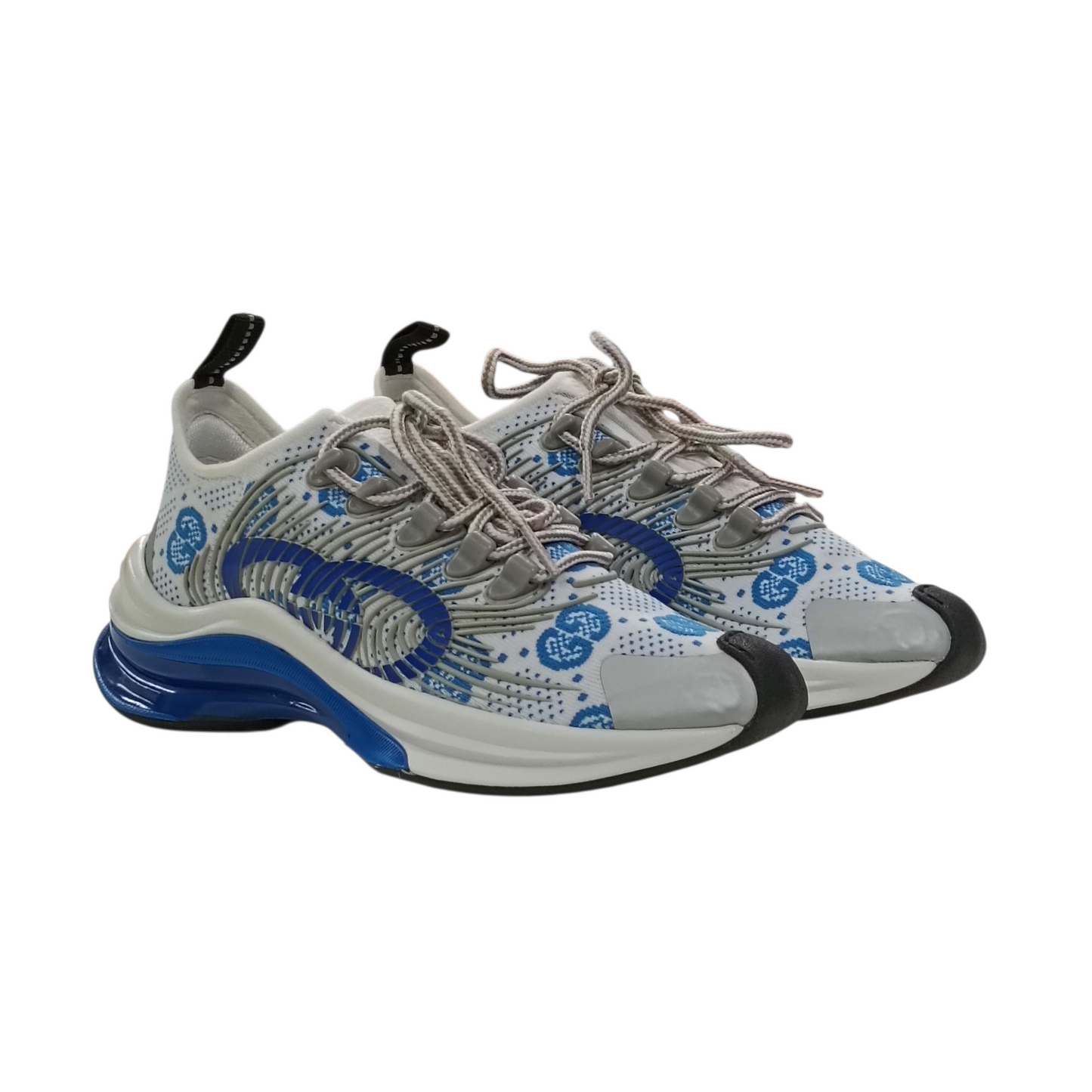 GUCCI Sneaker Lady's Size 35.5 White/Blue 680903