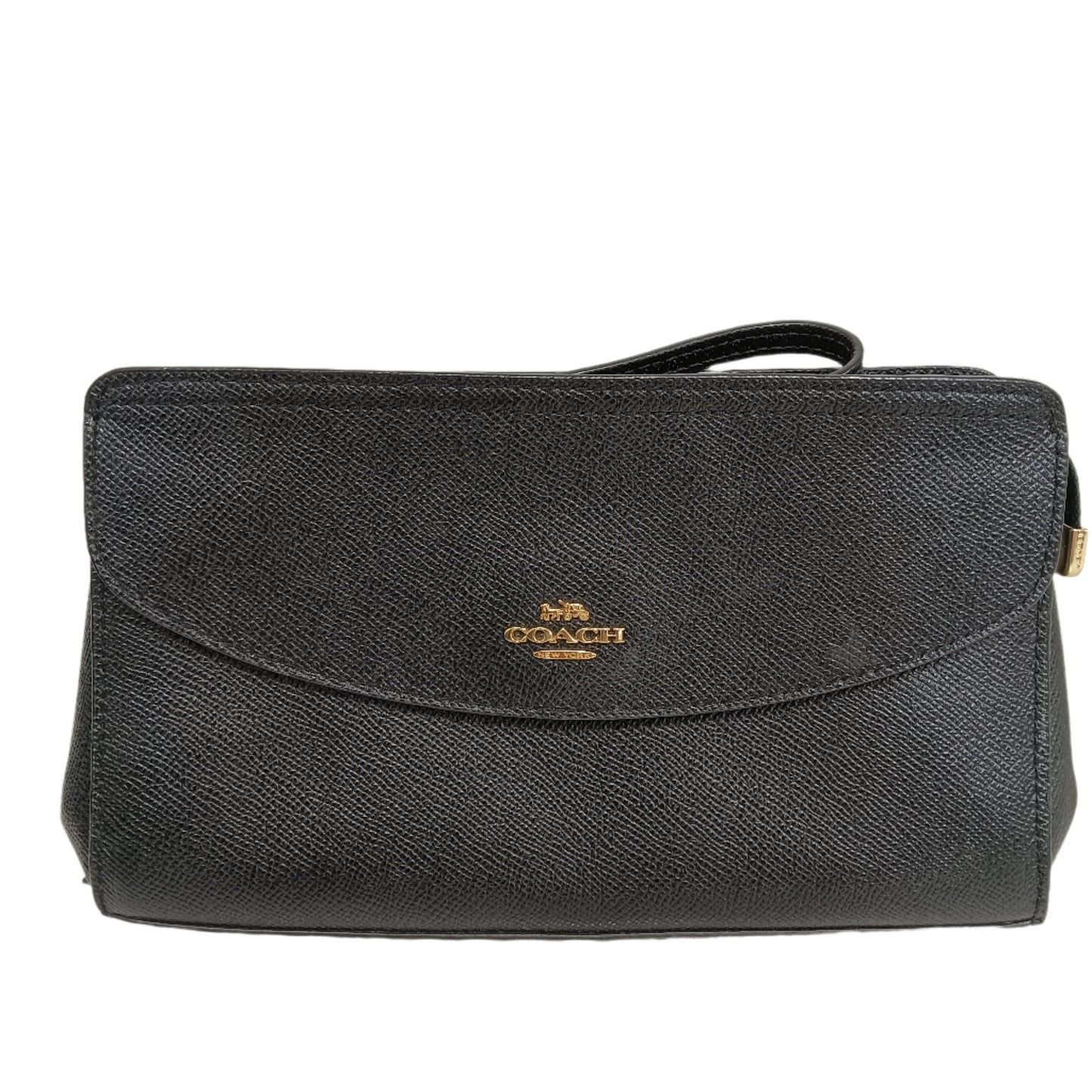 COACH CLUTCH BAG F39234 BLACK RANK (A)