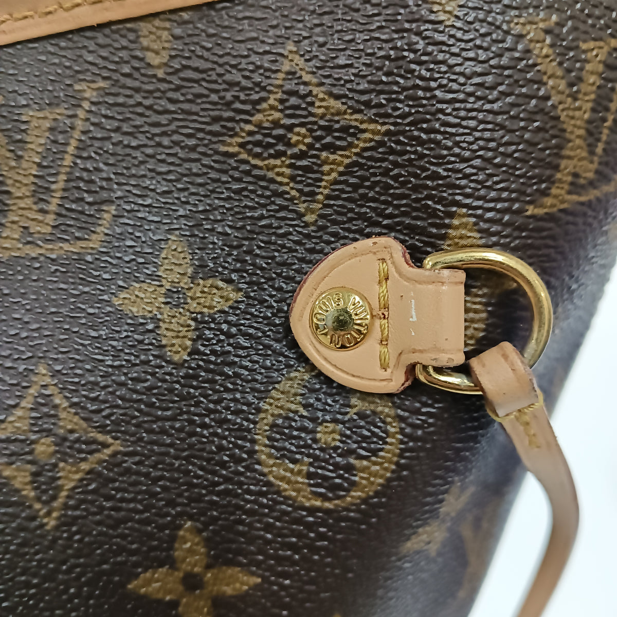 LOUIS VUITTON Shoulder Bag Monogram M46987 Brown **Stain/Damage CA0038 Neverfull MM **Without Smelly