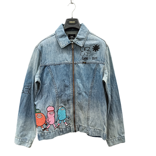 LEE Denim Jacket SIZE L Mens Blue Millions Monster