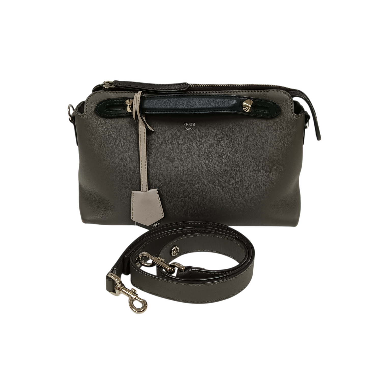 FENDI 2WAY Bag 8BL124 Gray Scratch