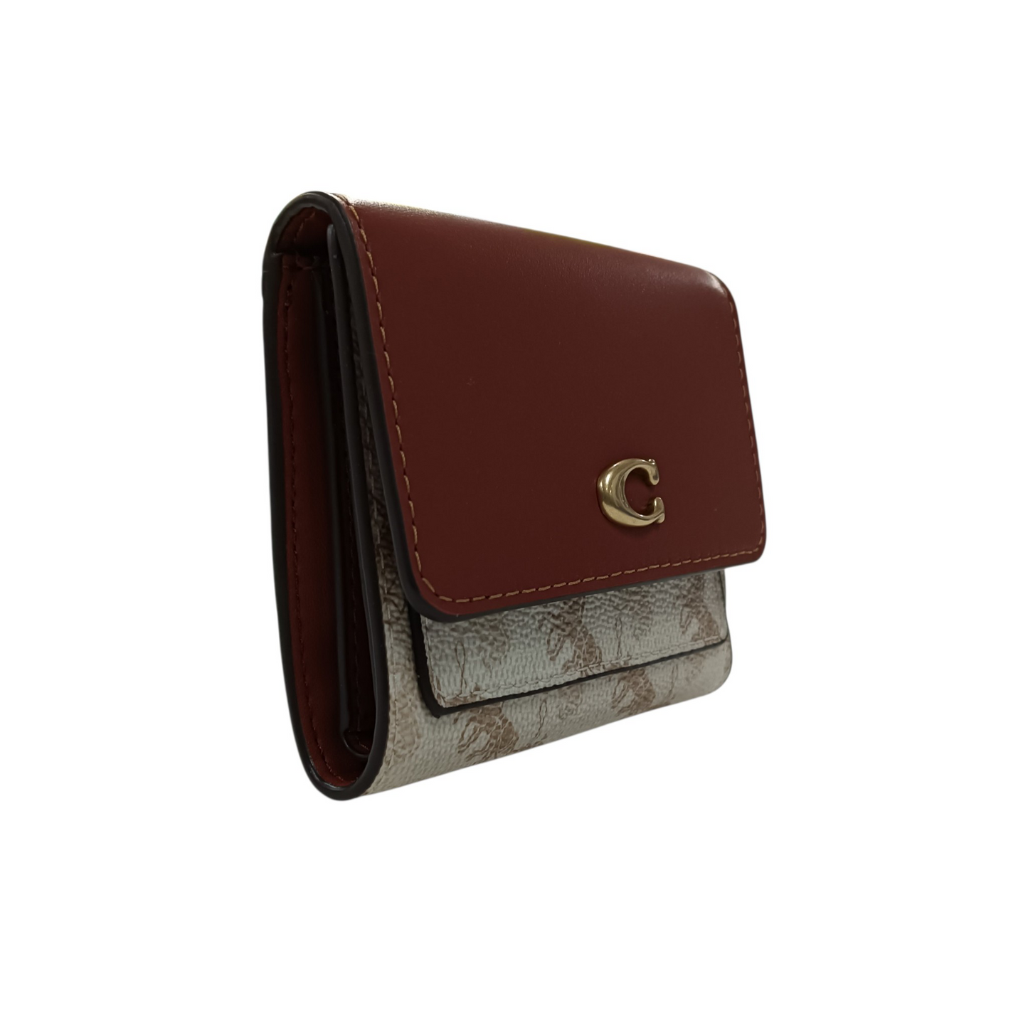 COACH Wallet Brown/Ivory CAT57