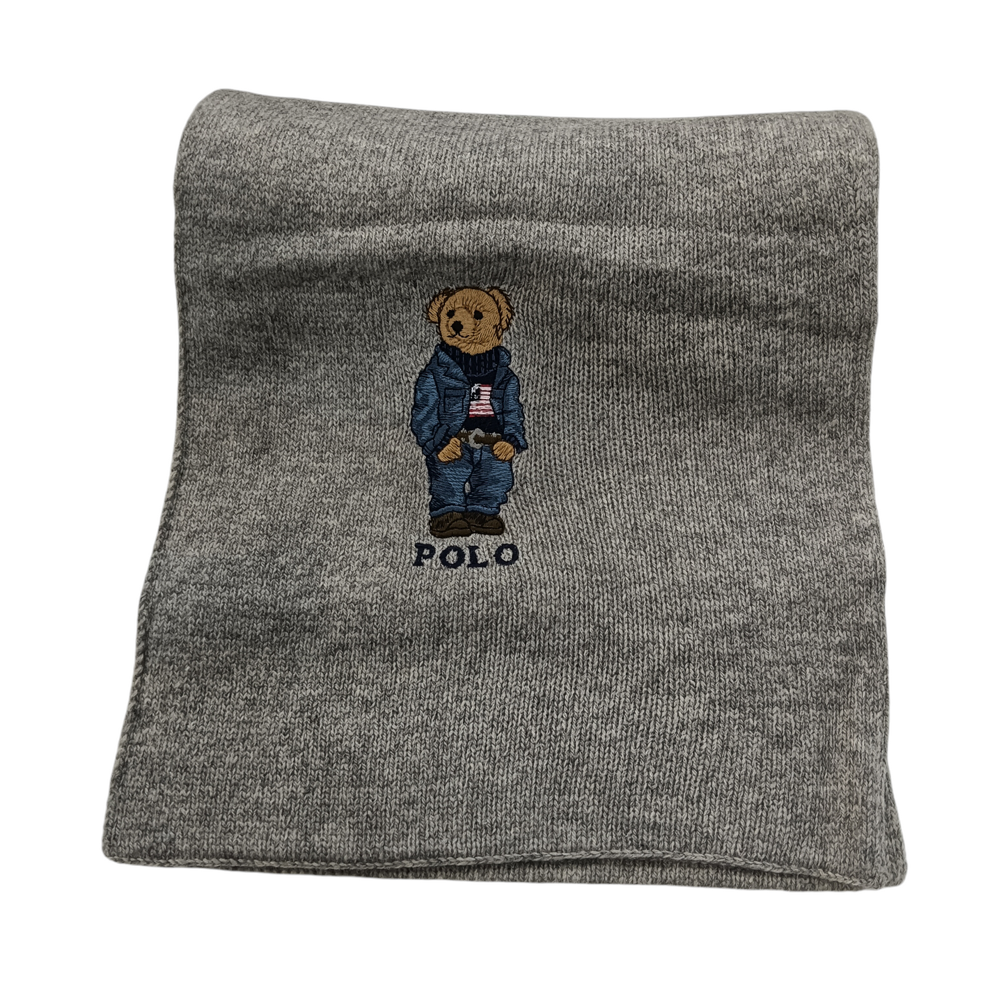 POLO RALPH LAUREN MUFFLER BEAR GRAY