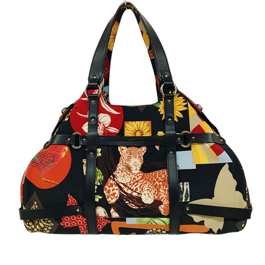 SALVATORE FERRAGAMO HandBag DJ-21 7418 Multi color Rank B