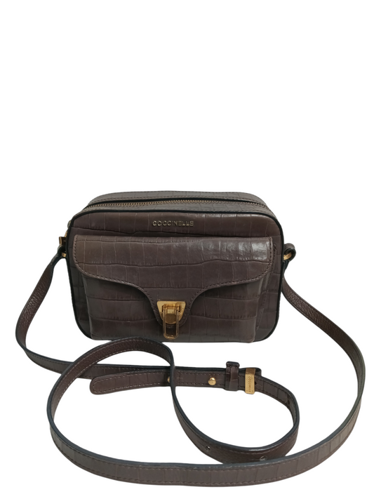 COCCINELLE SHOULDER BAG BROWN FF3150201