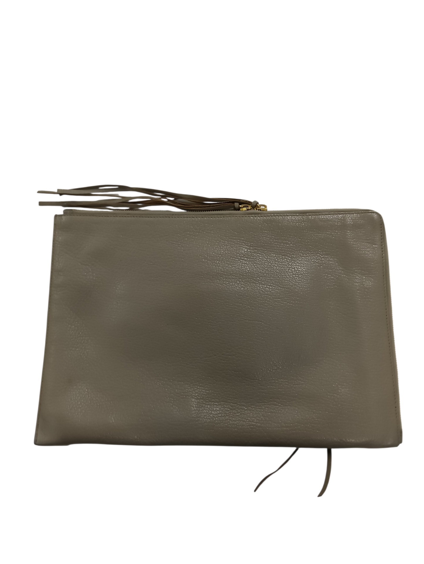 BALENCIAGA Clutch Bag Khaki 12 11 C 568024 Stain 390186