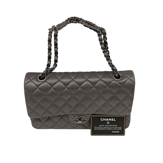 CHANEL Shoulder Bag 20422096 Gray BOY 25