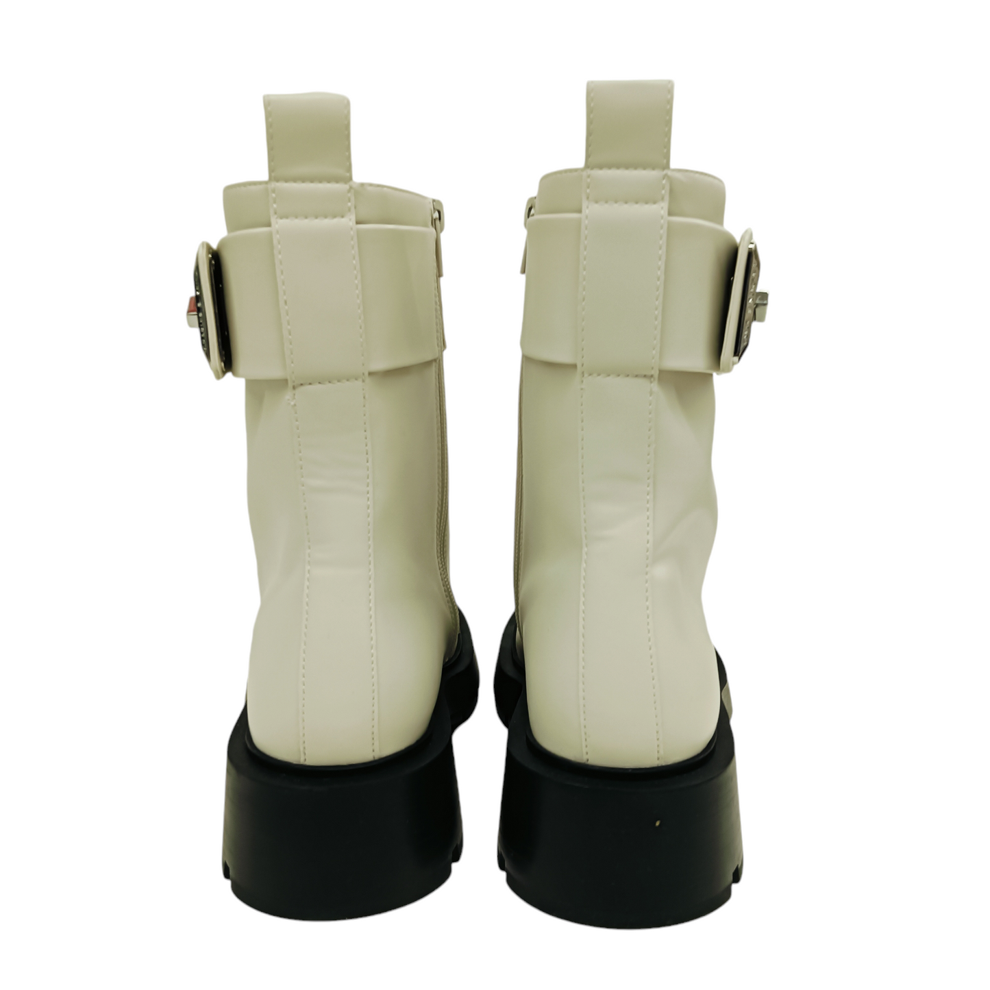 CHARLES & KEITH BOOTS 41 Lady's Ivory 90900123 Rank A