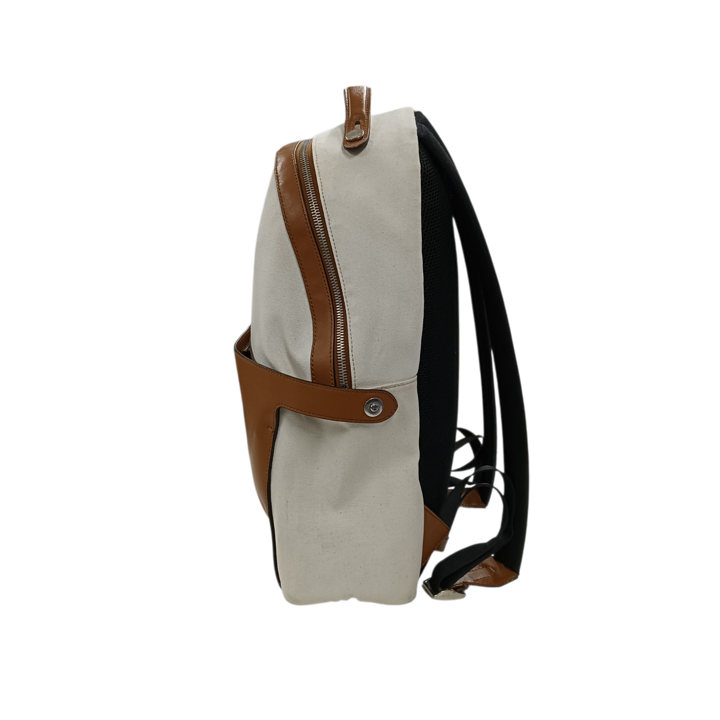 FENDI Rucksack 7VZ053 Beige/Brown Stain/Scratch