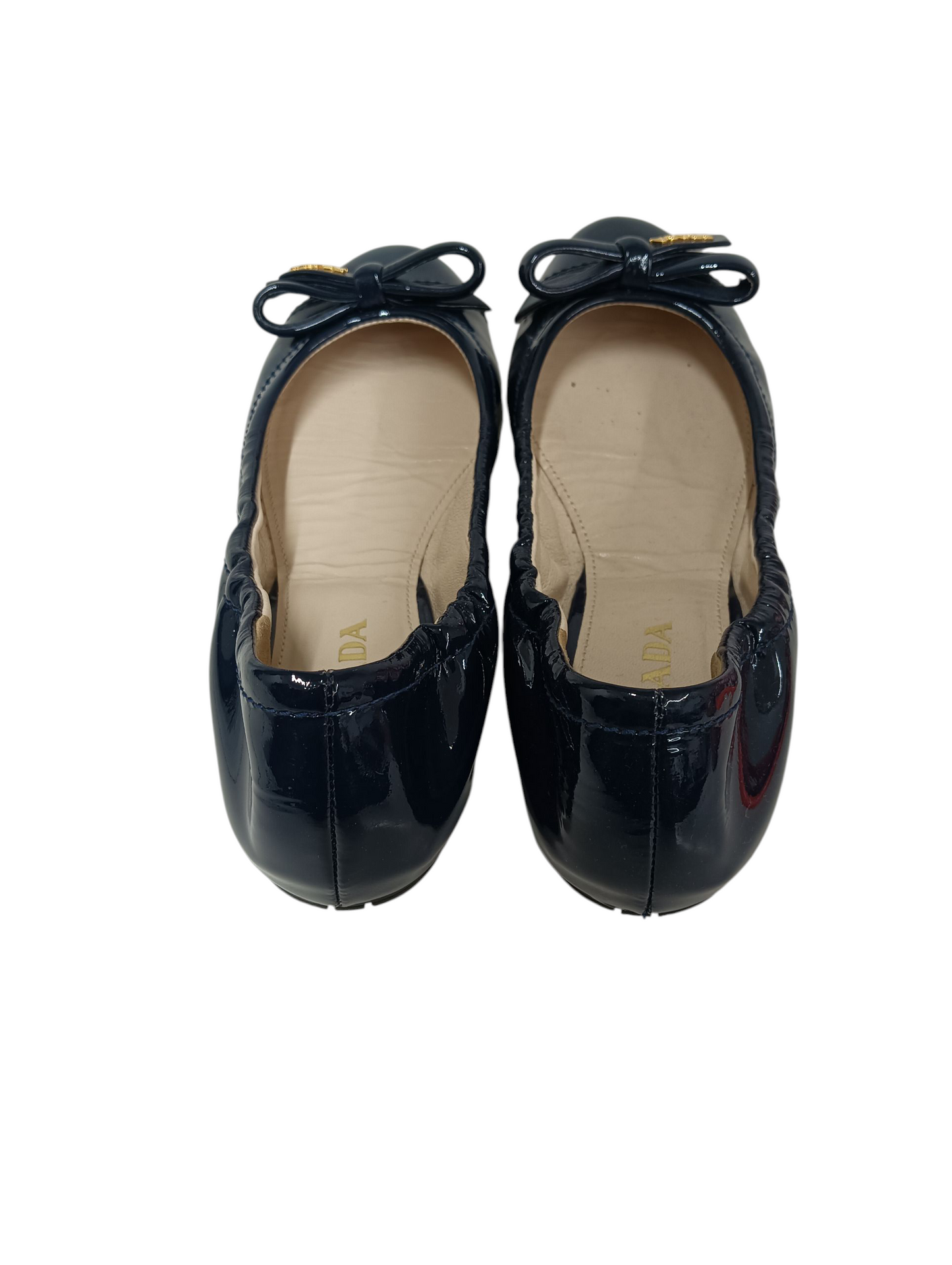 PRADA Shoes Size 37 Lady's Navy Damage 1F421F