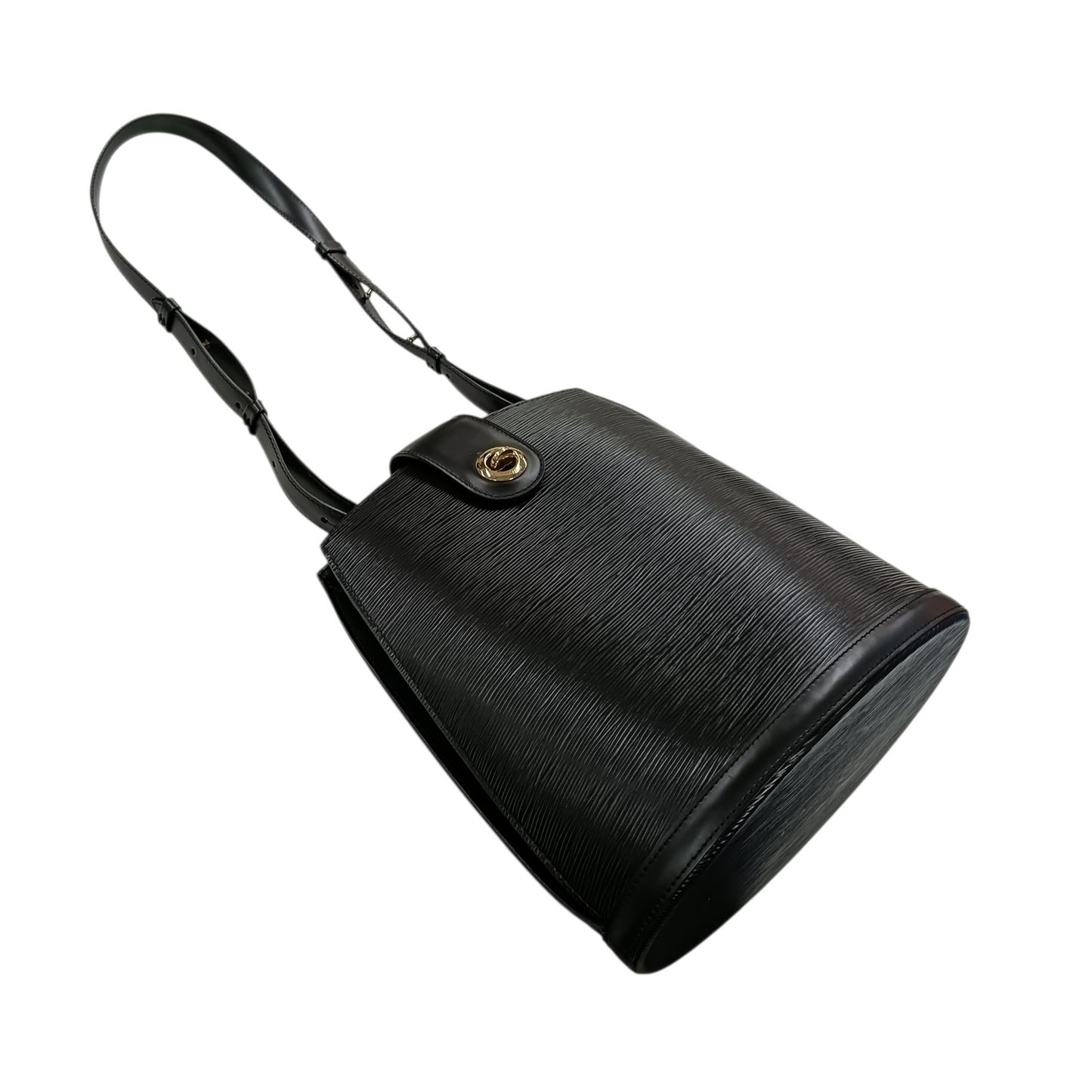 LOUIS VUITTON Shoulder Bag Epi M52252 Black VI0915