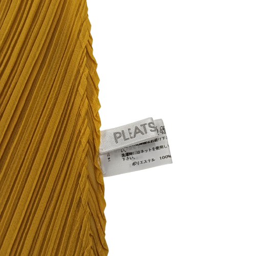 Scarf PLEATS PLEASE PP52-AD261 Yellow **Stain