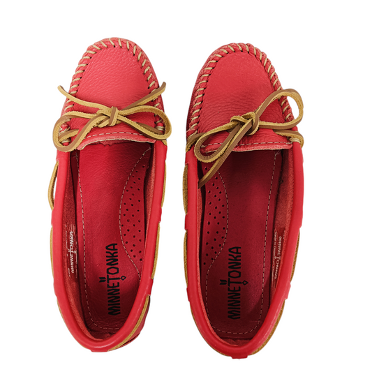 MINNETONKA SHOES 5 RED RAND (B) 617R