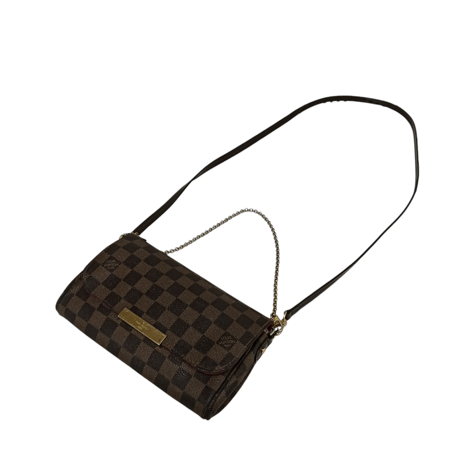 LOUIS VUITTON Shoulder Bag Damier N41129 Brown SP0099 Rank B *Scratch