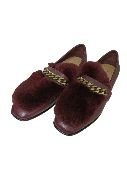 BOYY Shoes Size 42 Mens Red Wine Fur