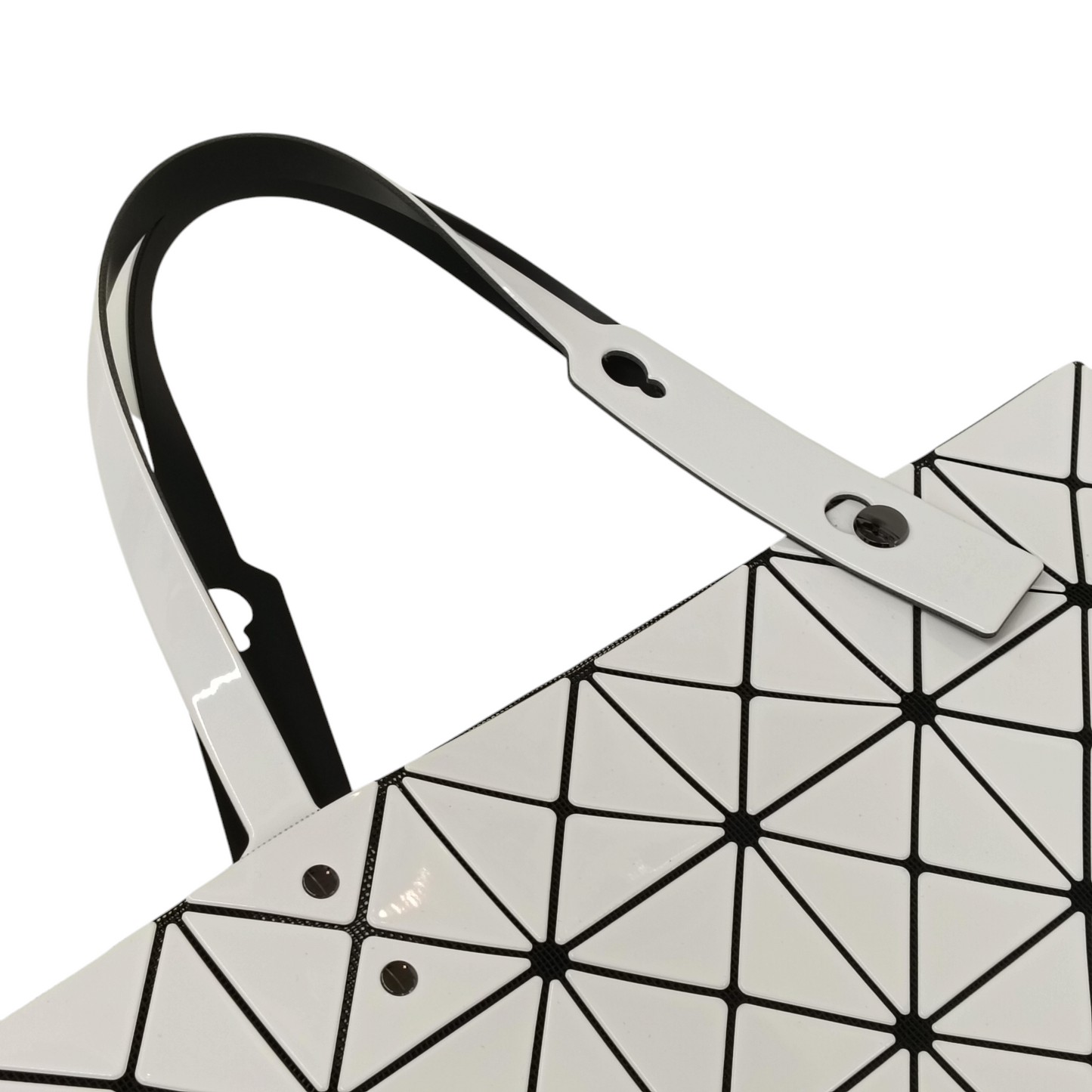 BAO BAO ISSEY MIYAKE Tote Bag BB26-AG053 Rank AB White Stain