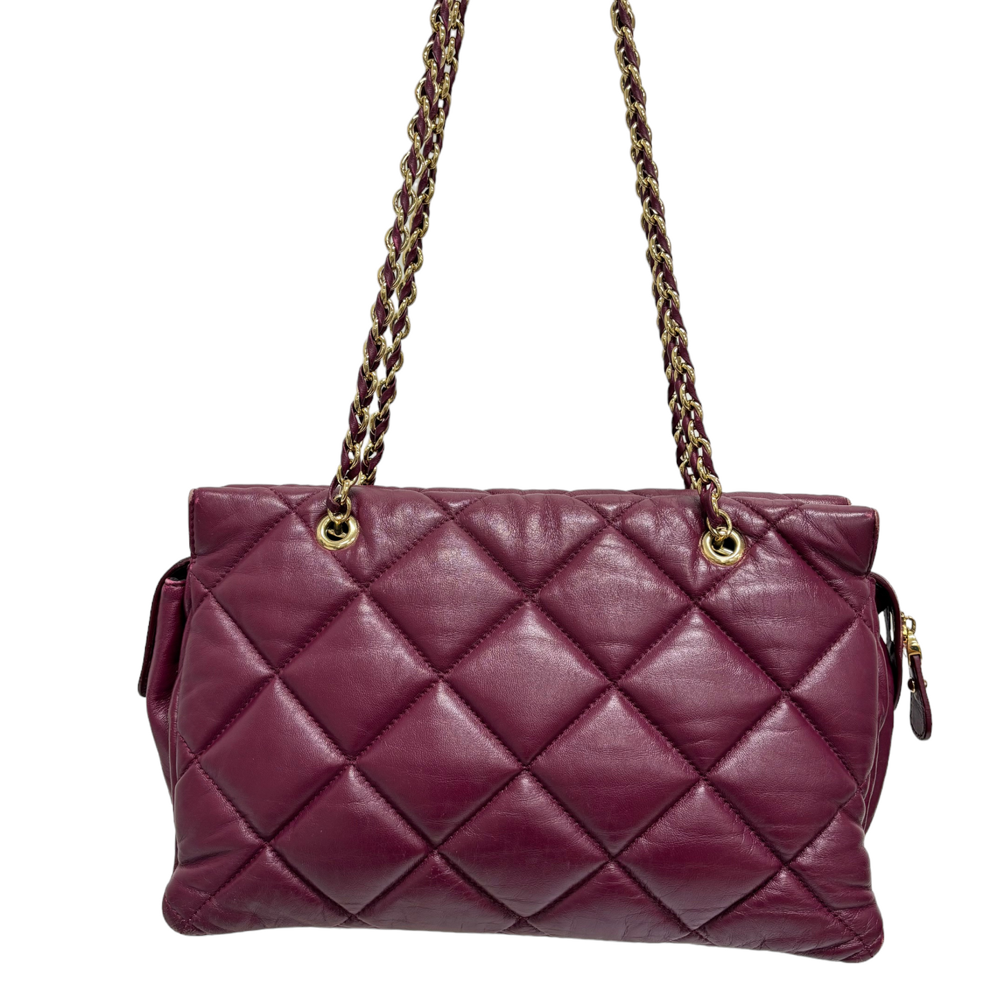 SALVATORE FERRAGAMO Handbag Purple AB-21 E743