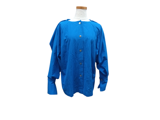 ISSEY MIYAKE SHIRT Lady 's Blue Rank (B) IM46-FJ573