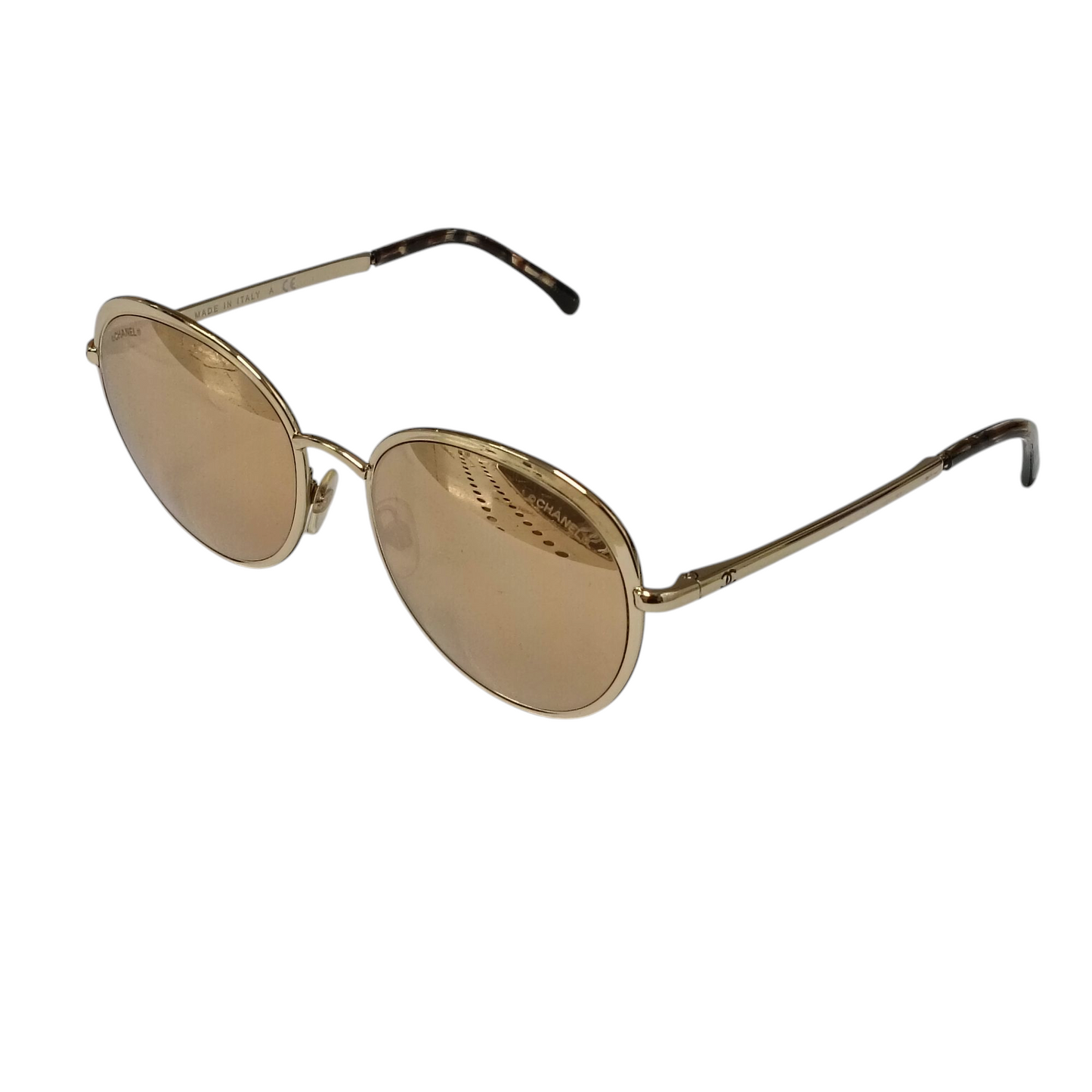 CHANEL Sunglasses Gold 4206