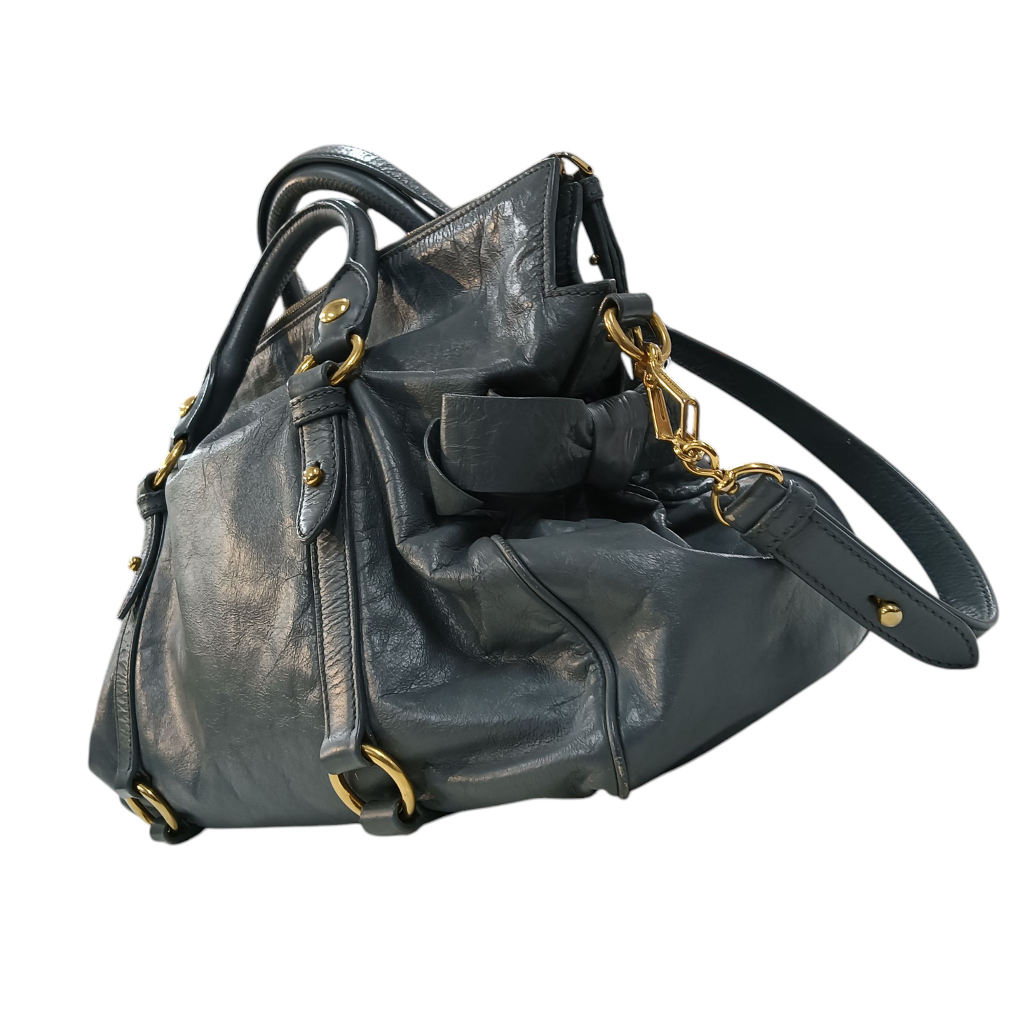 MIU MIU 2Way Bag Gray 197