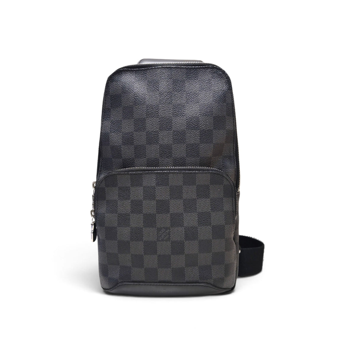 LOUIS VUITTON Body Bag Damier Graphite N41719 Black MB4118 Scratch/Sticky Rank B