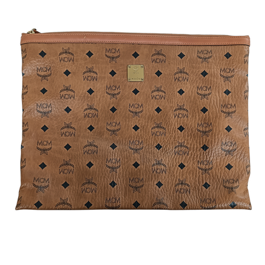 MCM Clutch Bag MYZ6AVI80C0001 Brown Rank(B)