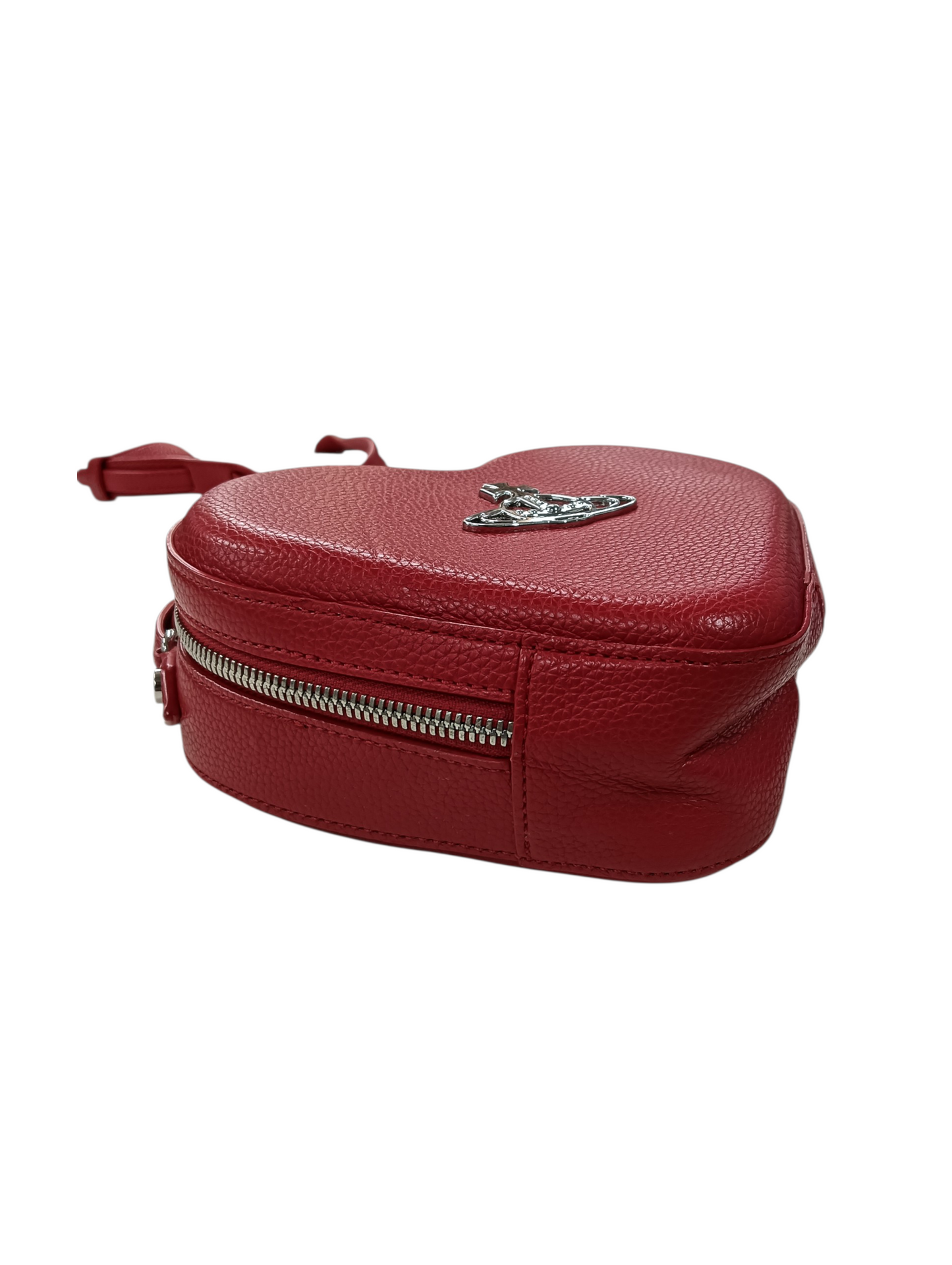 Vivienne Westwood Shoulder Bag Louise Heart Faux Leather Red