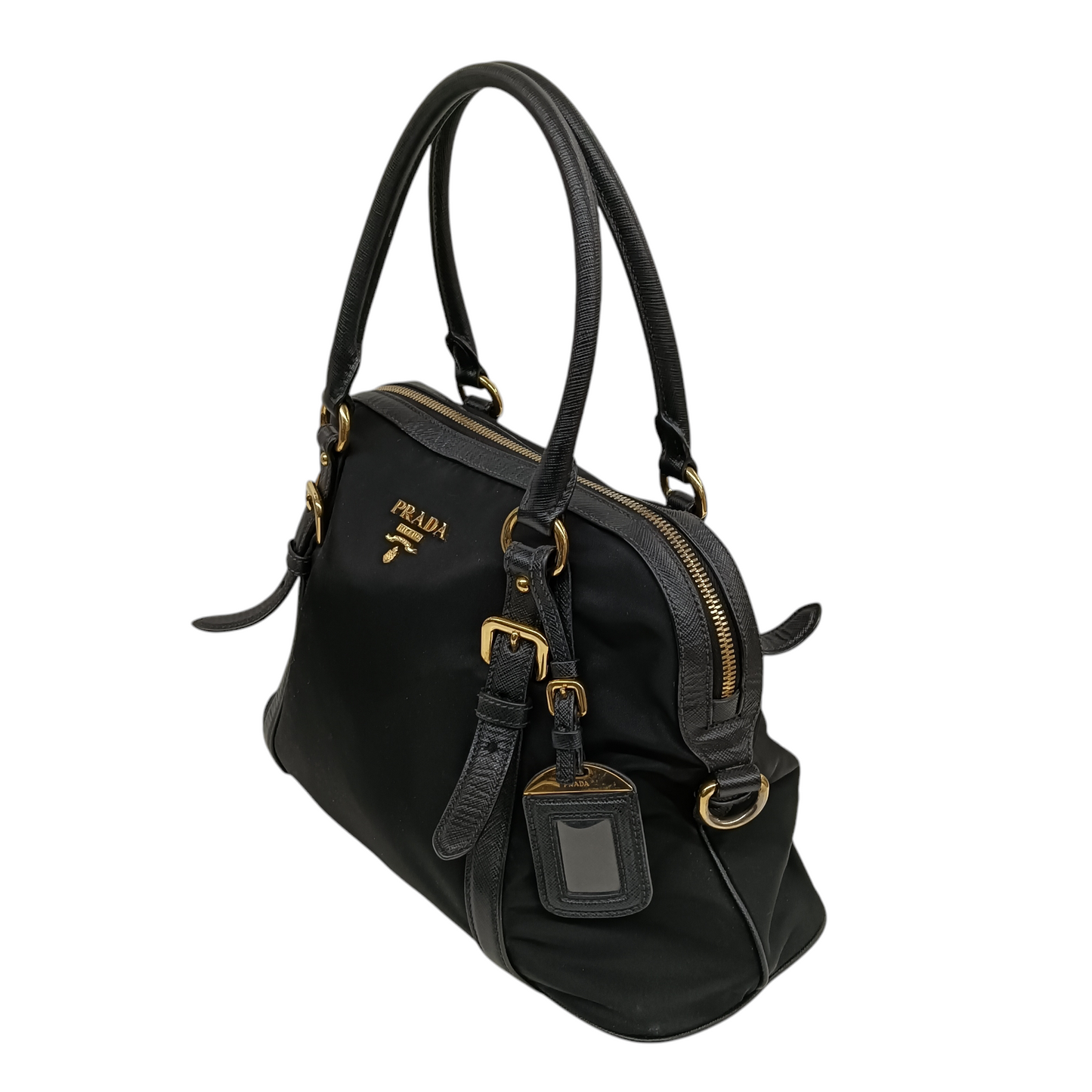 PRADA 2WAY Bag saffiano 1BB013 Rank B Black 203
