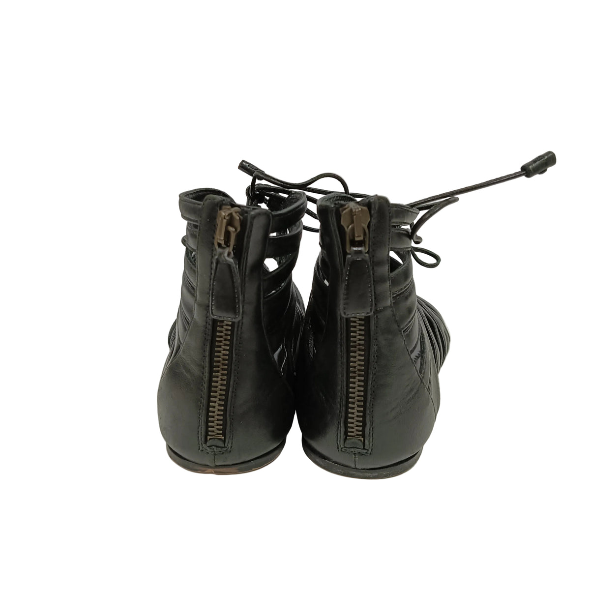PRADA Sandal 36 Lady's Black **Scratch